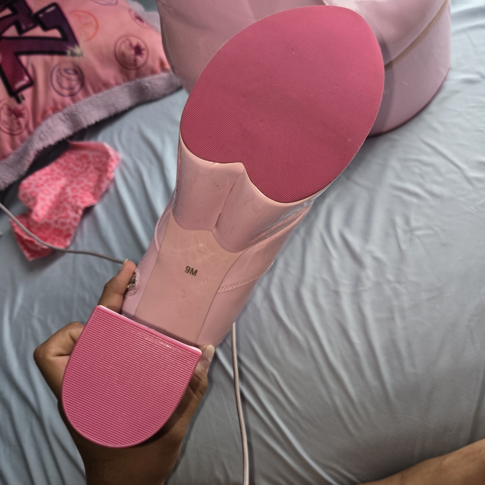 Sugar Thrillz Light Pink Platform Boots - Picture 2 of 4
